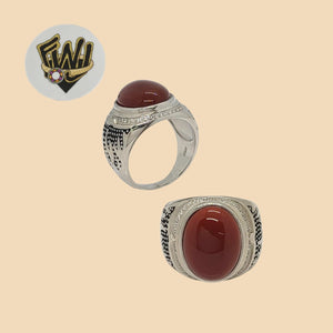 (2-5280-C) 925 Sterling Silver - Alternative Zircon Ring for Men - Fantasy World Jewelry