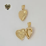 (1-2256-1) Laminado Oro - Colgantes Corazón - BGF
