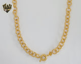 (1-1709) Gold Laminate - 8.5mm Rolo Link Chain - BGO