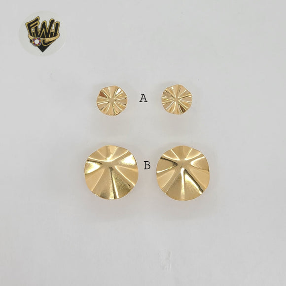 (1-1117-1) Gold Laminate - Stud Earrings - BGF