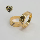 (1-3151-1) Gold Laminate -Classic Ring w/CZ - BGO - Fantasy World Jewelry