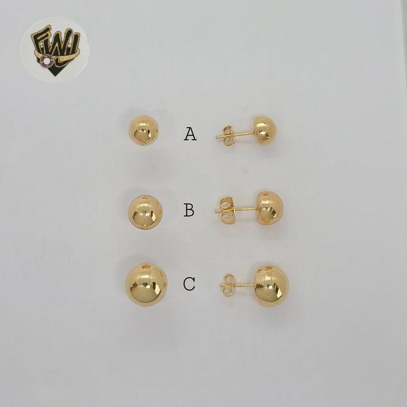 14kt Yellow Gold 4mm Ball Studs Ear Piercing Kit with Ear Care Solution |  Claire's US