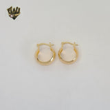 (1-2536-1) Gold Laminate - Small Carved Hoops - BGF