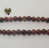 (MBEAD-215-1) 6mm Mahogany Beads - Fantasy World Jewelry