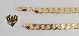 (1-60009) Gold Laminate- 6mm Curb Link Men Bracelet - 8.5" - BGF - Fantasy World Jewelry