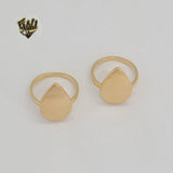 (1-3021) Gold Laminate - Drop Style Ring - BGF - Fantasy World Jewelry
