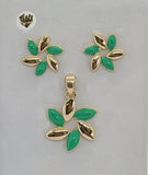 (1-6186-3) Gold Laminate - Flower Set - BGO - Fantasy World Jewelry