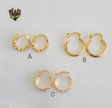 (1-2549) Gold Laminate Hoops - BGO - Fantasy World Jewelry