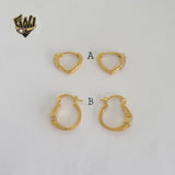 (1-2620) Gold Laminate - Zircon Hoops - BGO