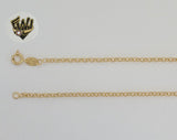 (1-1585) Laminado de oro - Cadena de eslabones Rolo de 2,5 mm - BGF