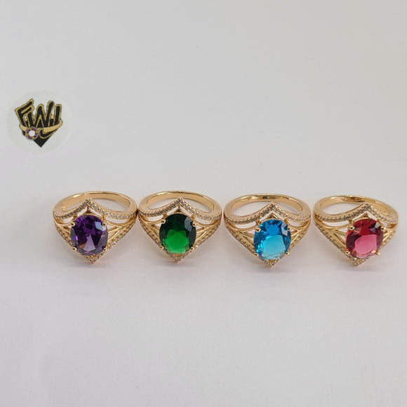 (1-3134-1) Gold Laminate - Crystal Ring - BGO - Fantasy World Jewelry
