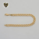 (1-0417) Gold Laminate - 6mm Curb Link Bracelet - BGF