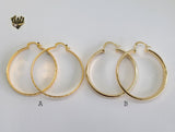 (1-2739-1) Gold Laminate Hoops - BGO - Fantasy World Jewelry