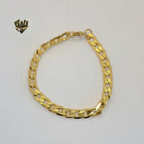 (4-4037) Stainless Steel - 8mm Curb Link Bracelet - 8.5" - Fantasy World Jewelry