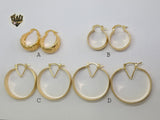 (1-2711) Gold Laminate Hoops - BGO - Fantasy World Jewelry