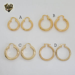 (1-2853) Gold Laminate - Plain Hoops - BGO