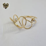 (1-3104-3) Gold Laminate - Double Ring w/Stone - BGF - Fantasy World Jewelry