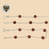(2-66119) 925 Sterling Silver - 1.5mm Venturina Beads Set. - Fantasy World Jewelry