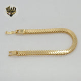 (1-0498) Gold Laminate Bracelet - 6mm Alternative Bracelet - BGF - Fantasy World Jewelry