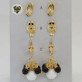 (1-1178) Gold Laminate - Earrings - BGF - Fantasy World Jewelry