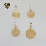 (1-2096) Gold Laminate - Medal Pendants - BGF