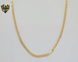 (1-1903) Gold Laminate - 3mm Flat Mariner Link Chain - BGF