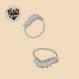 (2-5103) 925 Sterling Silver - Zircon Ring - Fantasy World Jewelry