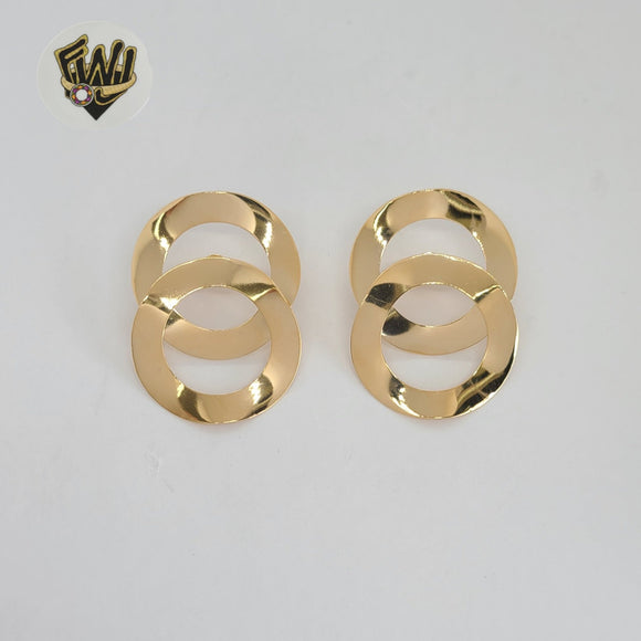 (1-1240-4) Laminado de Oro - Aretes Dobles - BGF