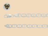 (2-0115) 925 Sterling Silver - 6.5mm Marine Link Anklet - 10" - Fantasy World Jewelry
