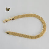 (1-0461) Gold Laminate - 6mm Bismark Link Bracelet - BGF - Fantasy World Jewelry