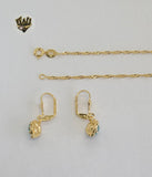 (1-6512) Gold Laminate - Zircon Heart Set - BGF - Fantasy World Jewelry