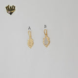 (1-2037) Gold Laminate - Miraculous Virgin Pendants - BGF