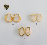 (1-2544) Gold Laminate Hoops - BGO - Fantasy World Jewelry