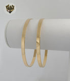 (1-4076) Gold Laminate - 4mm Classic Plain Bangle - BGF