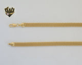 (1-1674) Laminado de oro - Cadena de eslabones Bismark de 6,5 mm - BGF