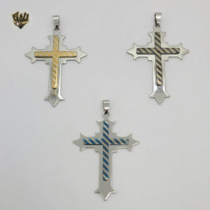 (4-2345) Stainless Steel - Cross Pendants. - Fantasy World Jewelry