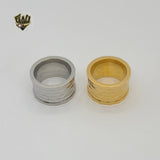 (4-0044) Stainless Steel - Chunky Ring. - Fantasy World Jewelry