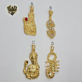 (1-2371) Gold Laminate Pendants - BGO