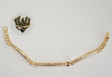 (1-0871) Gold Laminate - 5mm Alternative Bracelet - 7.5" - BGO - Fantasy World Jewelry
