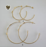 (1-2983) Gold Laminate - Half Hoops - BGF - Fantasy World Jewelry