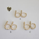 (1-2657-E) Gold Laminate Hoops - BGO - Fantasy World Jewelry