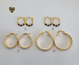 (1-2688) Gold Laminate Hoops - BGO - Fantasy World Jewelry