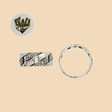 (2-5284) 925 Sterling Silver - Alternative Men Ring - Fantasy World Jewelry