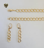 (1-6157) Gold Laminate - Open Link Chain Set - BGF - Fantasy World Jewelry