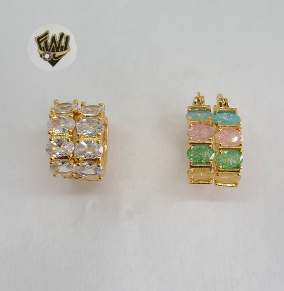 (1-2968) Gold Laminate Hoops - BGO - Fantasy World Jewelry