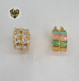 (1-2968) Gold Laminate Hoops - BGO - Fantasy World Jewelry