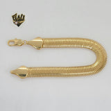 (1-0452) Gold Laminate Bracelet - 10mm Magic Herringbone Bracelet - BGF - Fantasy World Jewelry