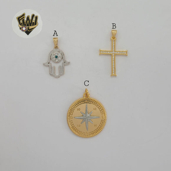 (1-2287-1) Gold Laminate Pendants - BGO