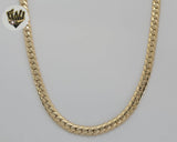 (1-1808) Gold Laminate - 6mm Curb Link Chain - BGO