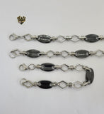 (4-7072) Stainless Steel - 13mm Puff Marine Link Men Set - 22". - Fantasy World Jewelry